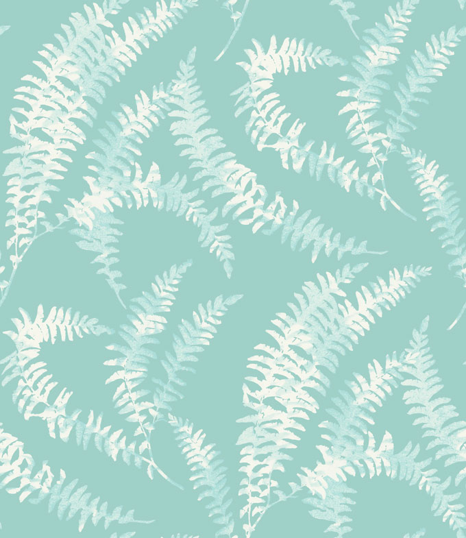 Обои 1838 Wallcoverings Capri Felci Aquamarine 1905-125-01